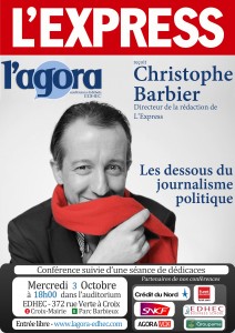 L'Agora reçoit Christophe Barbier